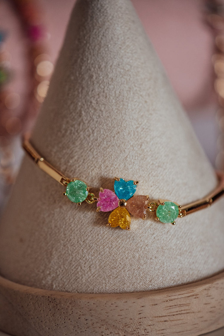 Sophia CZ Stone Gold-Filled Candy Bracelet
