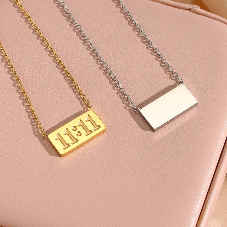 Elva 11:11 Non-Tarnish Necklace Waterproof Hypoallergenic
