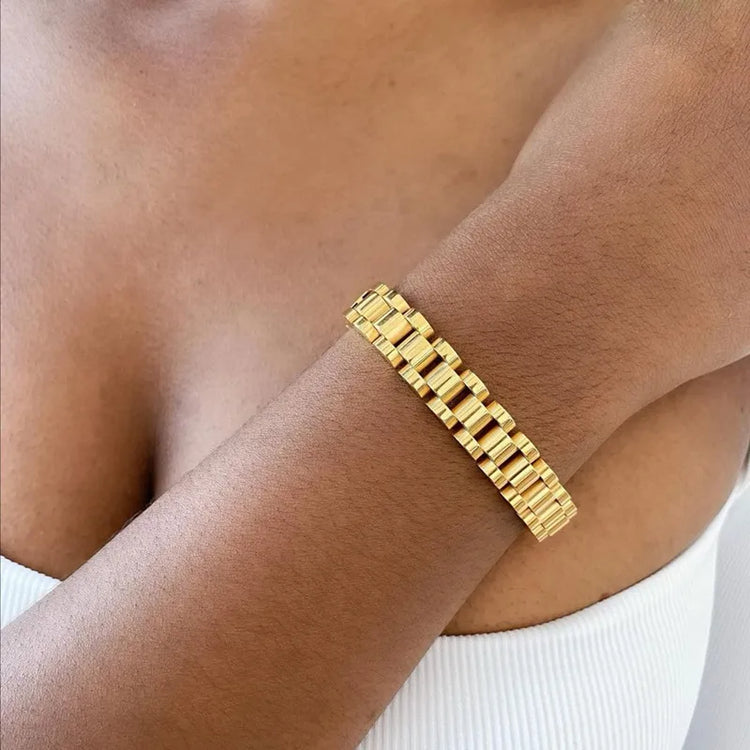 Isla Watch Strap Gold Bracelet