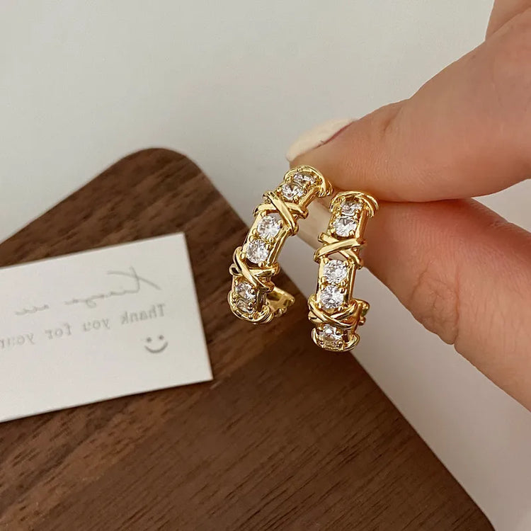 Vive Mini Hoop X Earrings