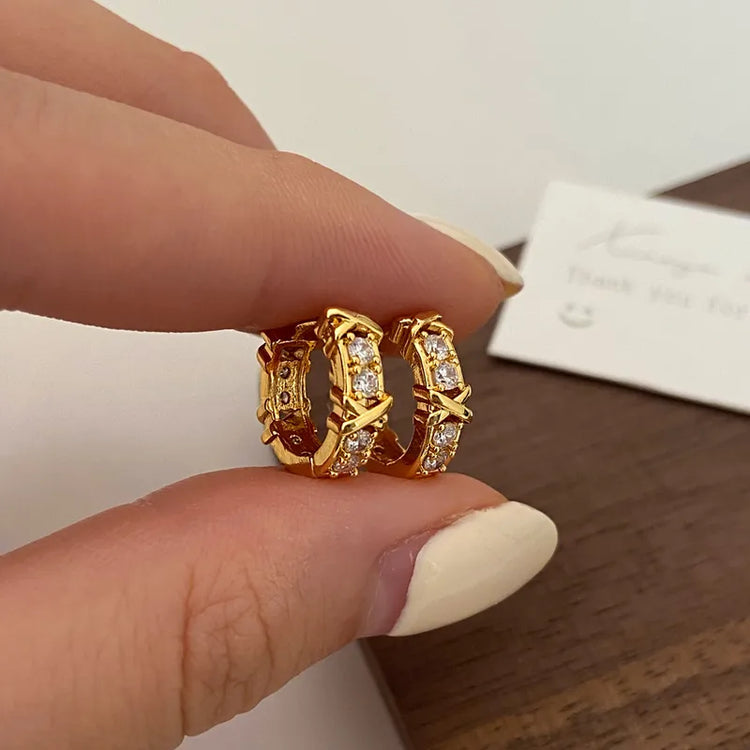 Vive Mini Hoop X Earrings