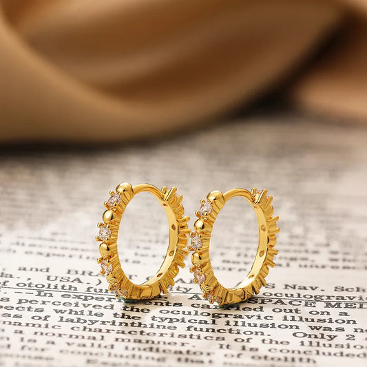 Gabe Mini Hoop Diamond Earrings