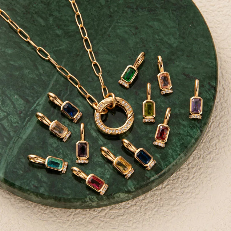 Myra Open Pendant Chain Gold Necklace