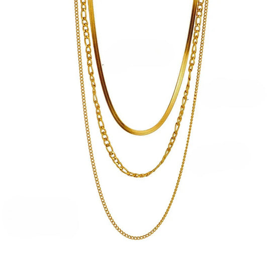 Elle Everyday Triple Stack Gold Chain