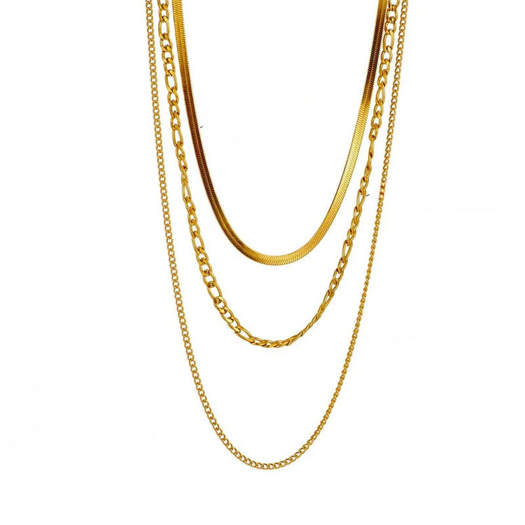 Elle Everyday Triple Stack Gold Chain