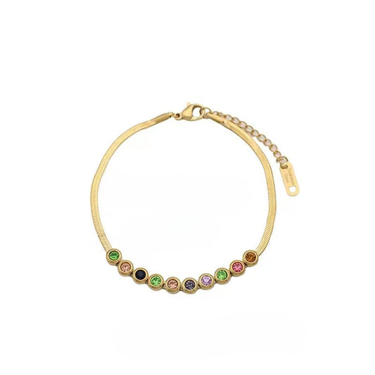 Isolde Multi Stone Colored Bracelet