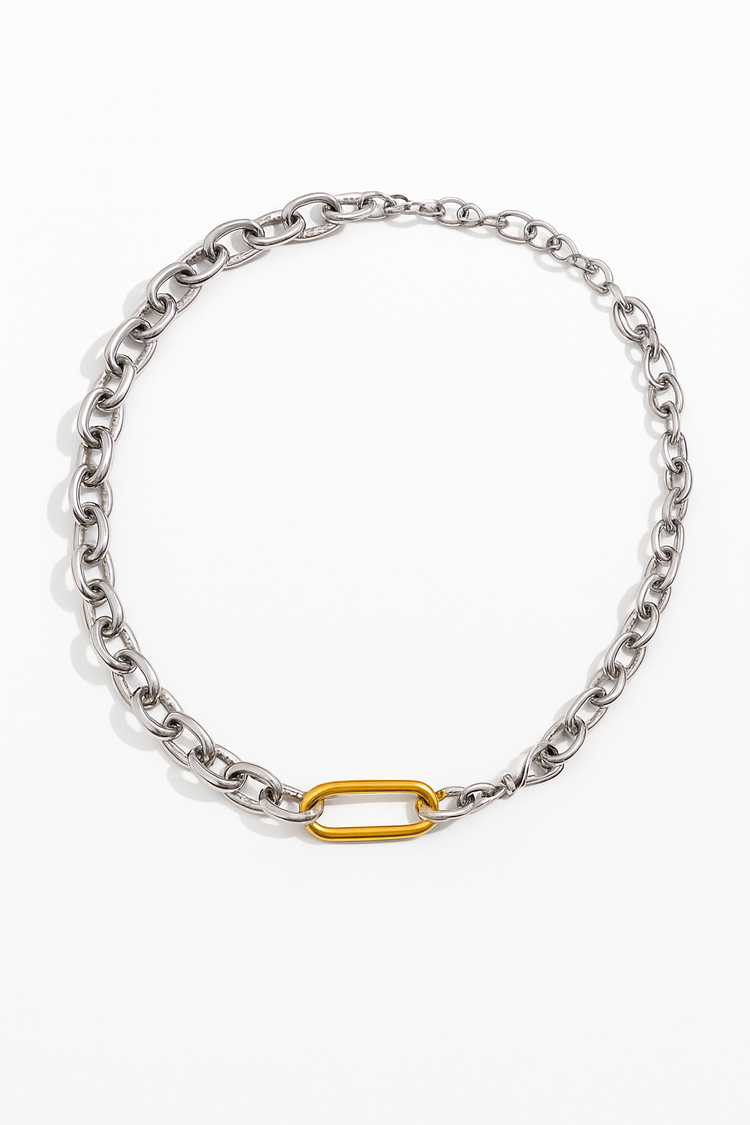 Lunara Dual Toned Chain Necklace