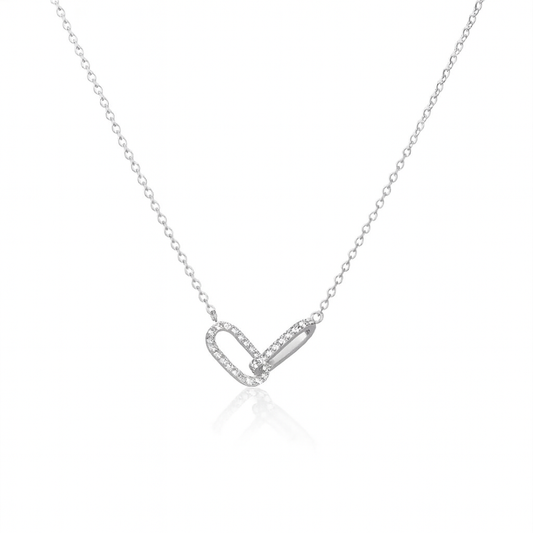 Aveline Double Oval Diamond Necklace