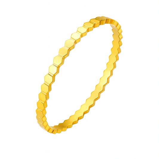 Noir Hexagon Bangle