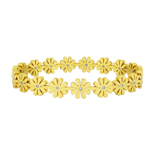 Kaia Floral Bangle Non-Tarnish