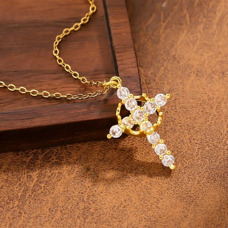 Louise Cross Pendant Necklace