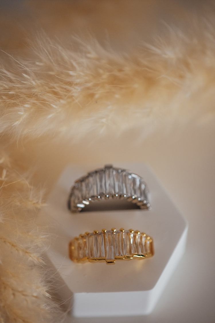 Aurev Cubic Zirconia Ring - Non-Tarnish Hypoallergenic Jewelry