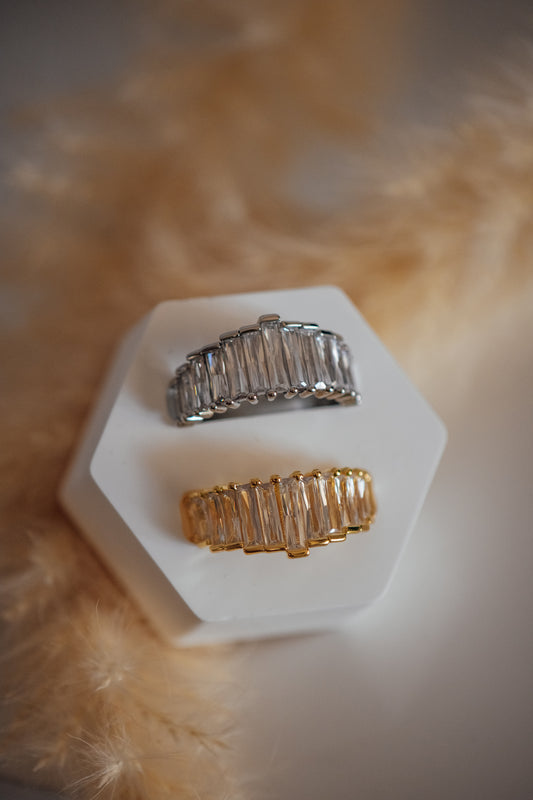 Aurev Cubic Zirconia Ring - Non-Tarnish Hypoallergenic Jewelry