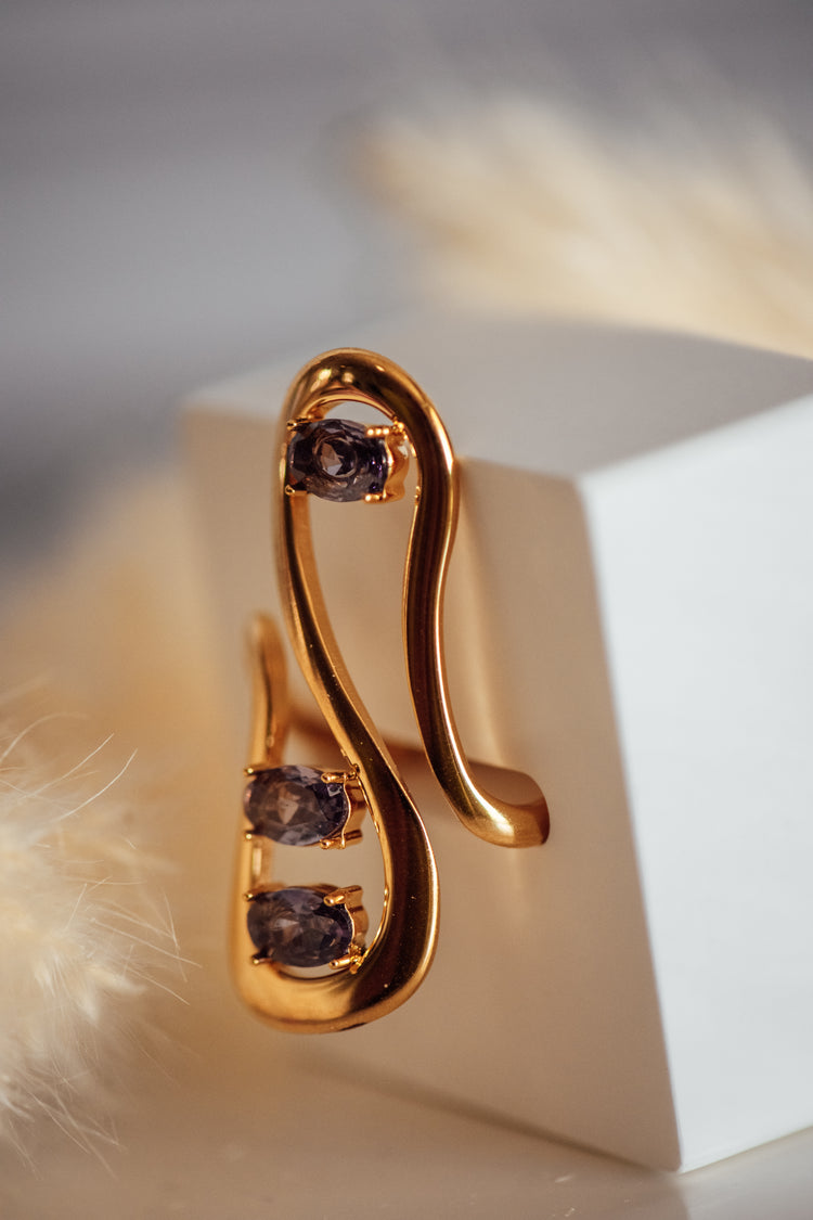 Aurealia Tanzanite Trendy Gold Ring