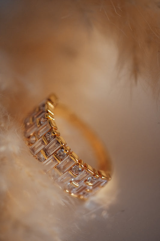 Sorelle Cubic Zirconia Gold Ring Band