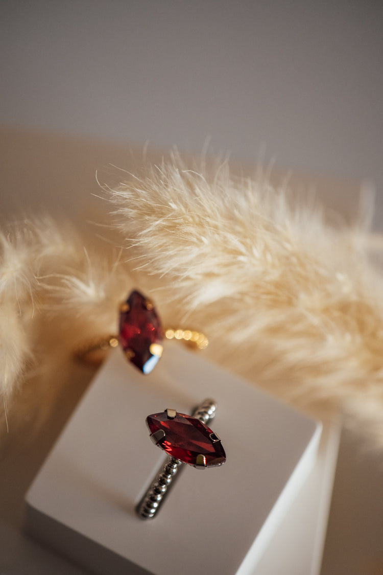 Avexa Marquise Cut Open Size Ring