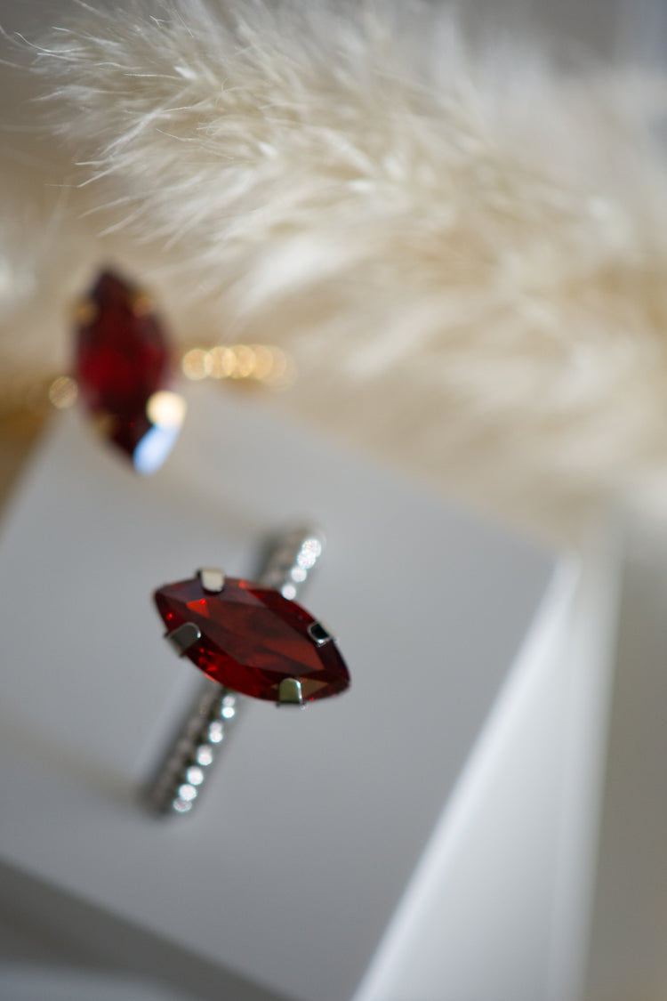 Avexa Marquise Cut Open Size Ring