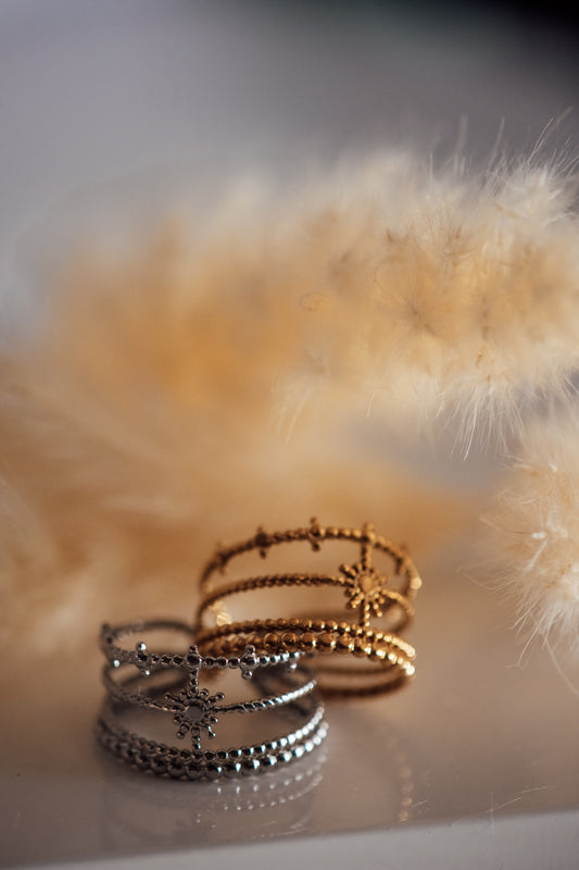 Brielle Open Size Ring Multi-Stack Look