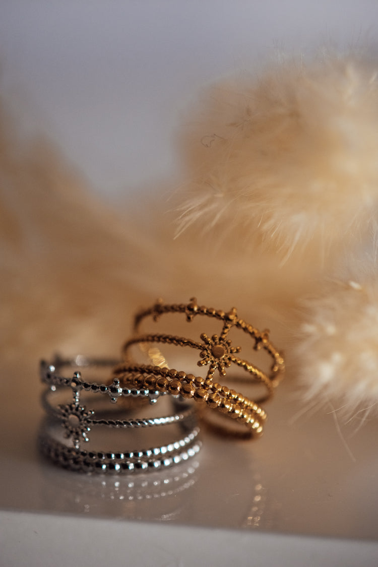 Brielle Open Size Ring Multi-Stack Look