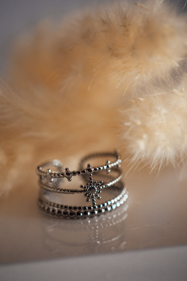 Brielle Open Size Ring Multi-Stack Look