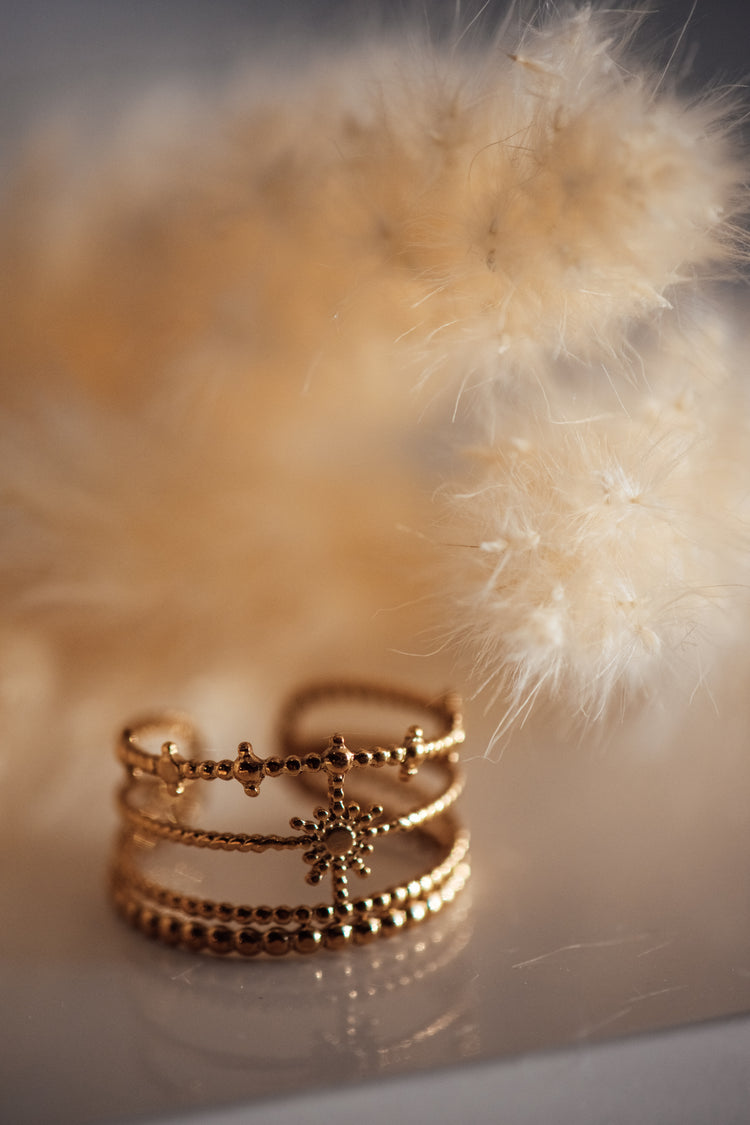 Brielle Open Size Ring Multi-Stack Look