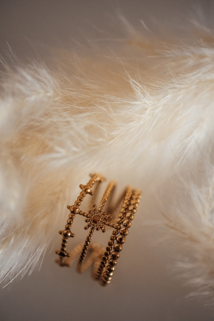 Brielle Open Size Ring Multi-Stack Look