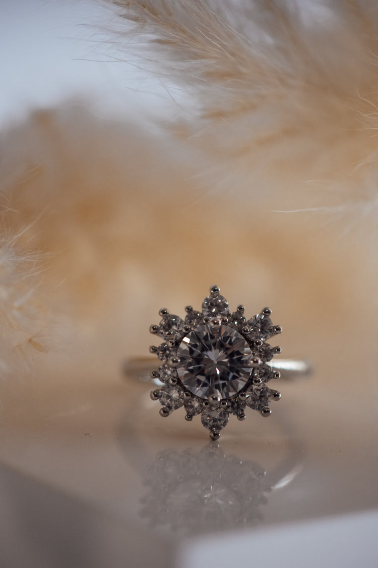 Roux Cubic Zirconia Silver Ring