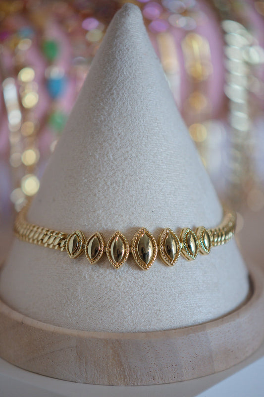 Aurora Marquise-Shaped Gold Filled Bracelet