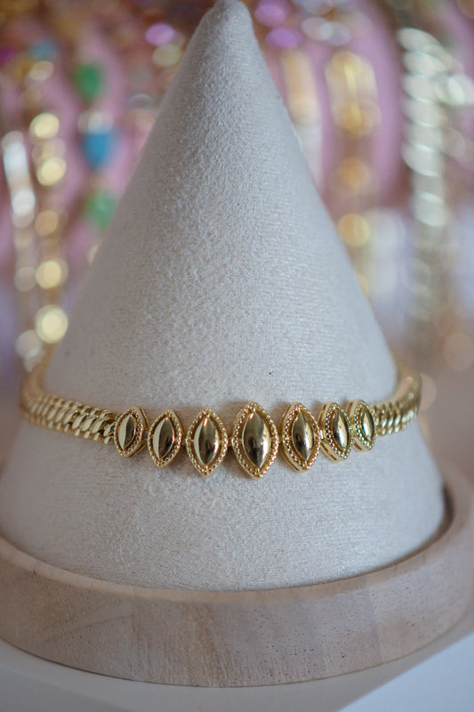Aurora Marquise-Shaped Gold Filled Bracelet