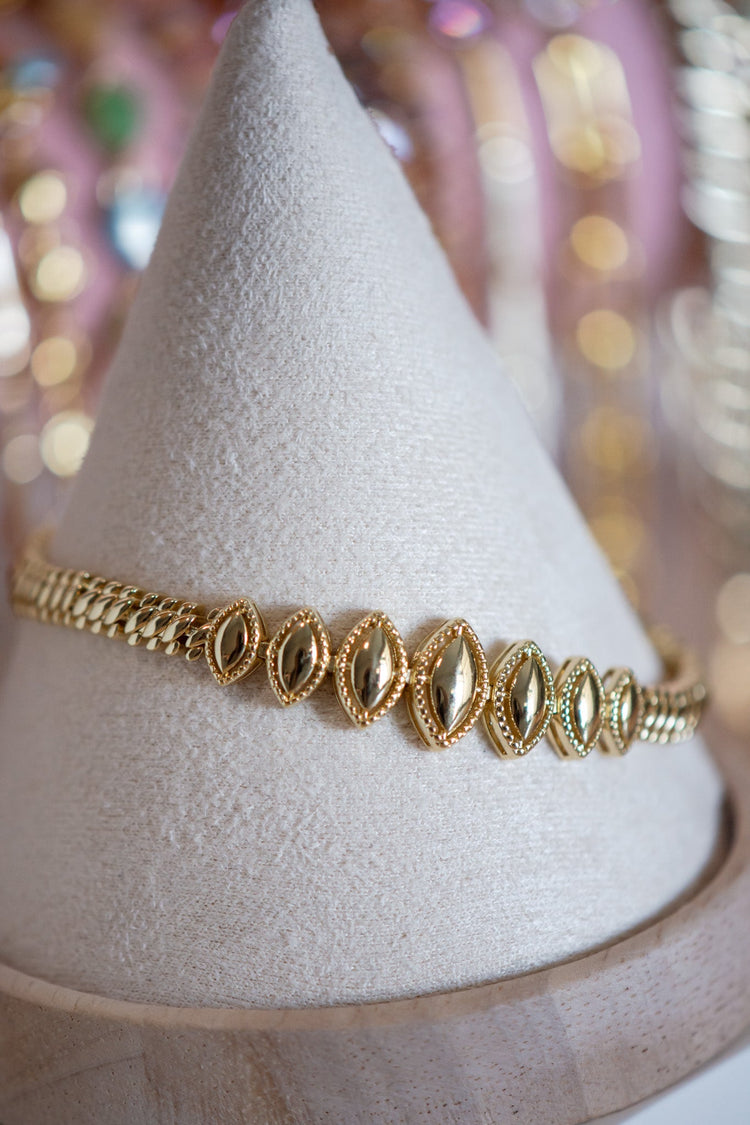 Aurora Marquise-Shaped Gold Filled Bracelet