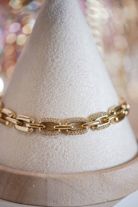 Mila Pavé Gold Filled Bracelet