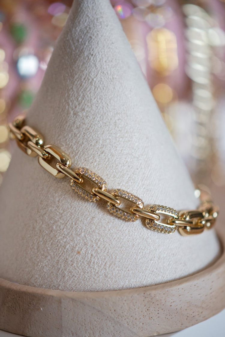 Mila Pavé Gold Filled Bracelet