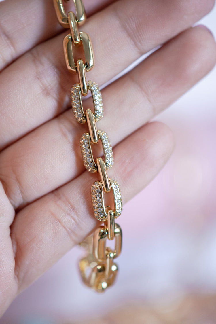 Mila Pavé Gold Filled Bracelet
