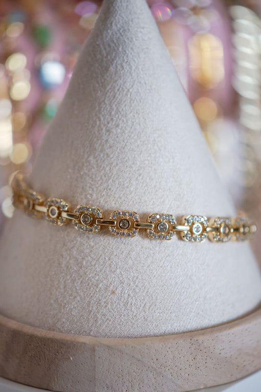 Scarlett Pavé Gold Filled Bracelet