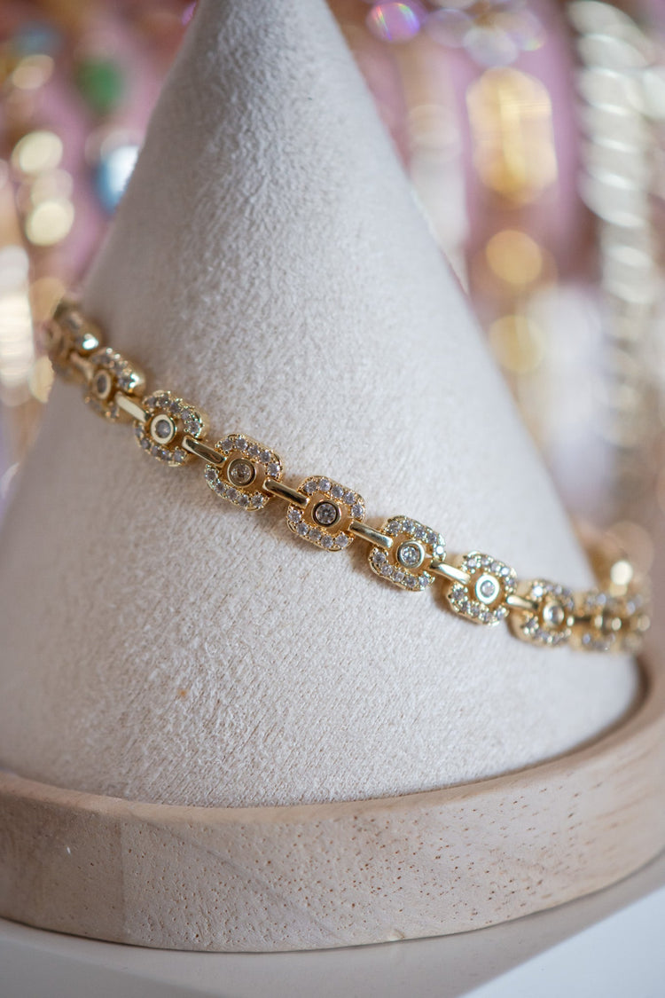 Scarlett Pavé Gold Filled Bracelet