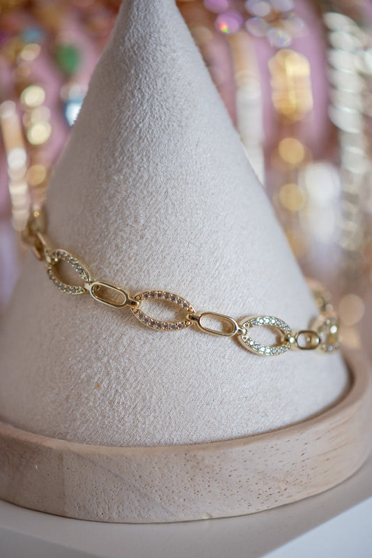 Penelope Pavé Gold Filled Bracelet