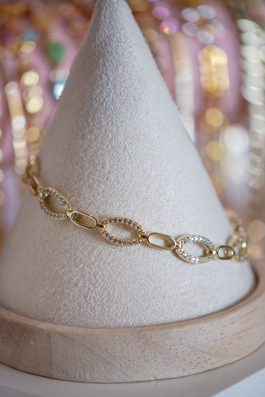 Penelope Pavé Gold Filled Bracelet