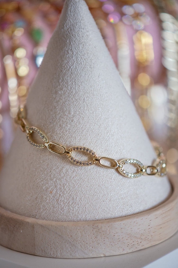 Penelope Pavé Gold Filled Bracelet