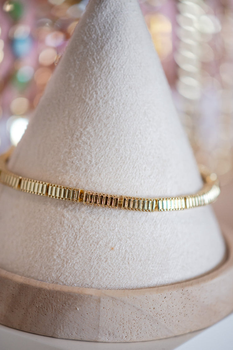 Chloe Greca Chain Gold Filled Bracelet