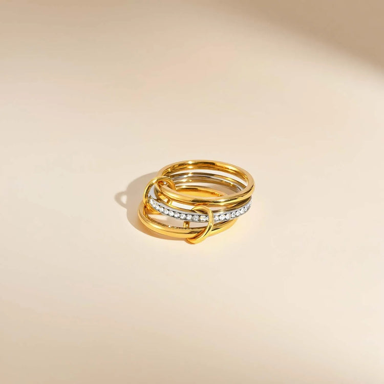 Sola Triple Stacked Diamond Ring