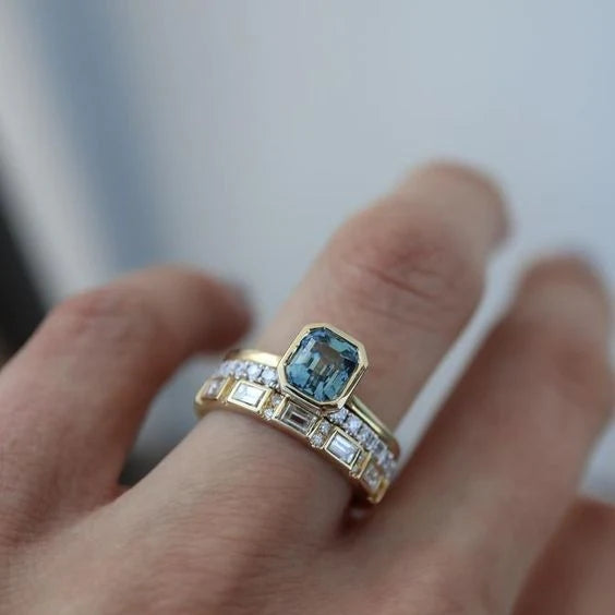 Nyra 3PC Vintage Gold Ring Set