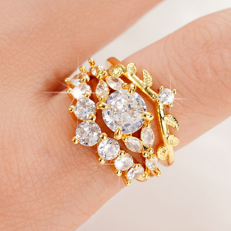 Anea Vintage Gold 3PC Ring Set
