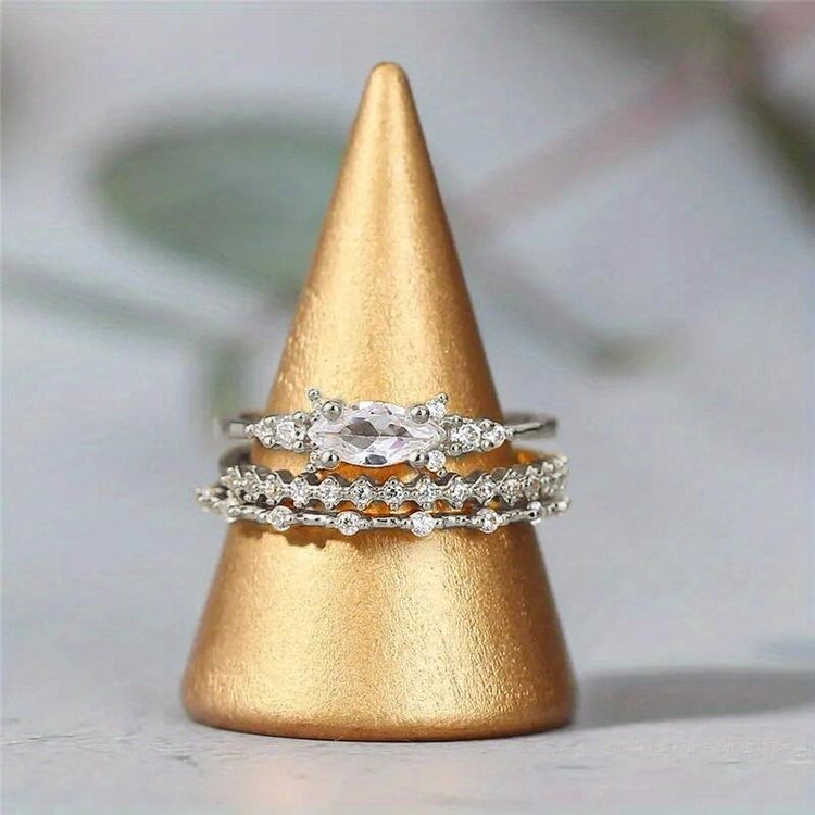 Aria 3PC Dainty Ring Set