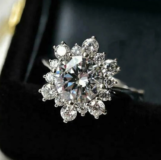 Roux Cubic Zirconia Silver Ring