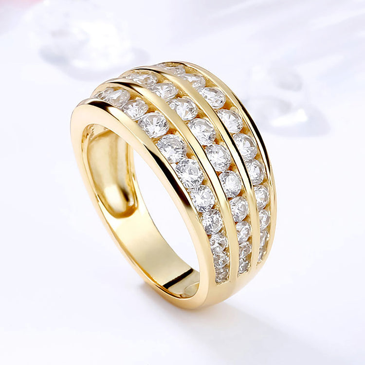 Nira Cubic Zirconia Gold Ring