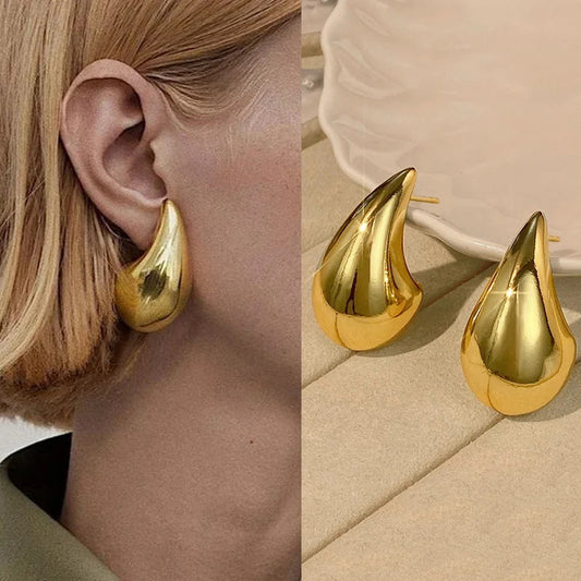 Evora Tear Drop Earrings Hypoallergenic Non Tarnish