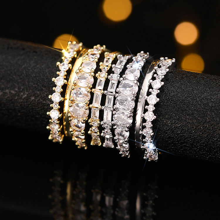 Arwen 4PC Dainty Ring Set in Gold or Silver