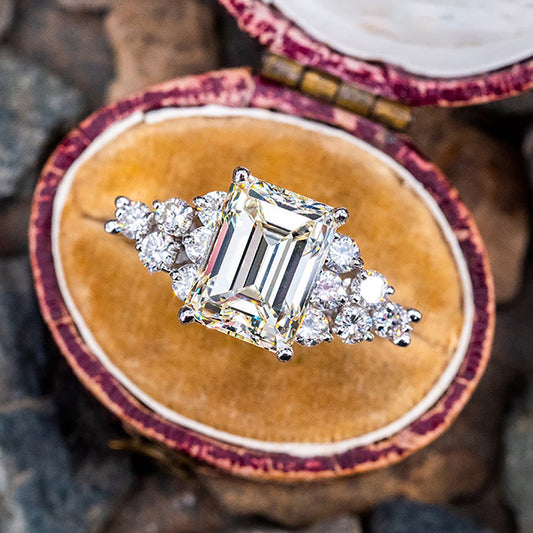 Mirae Princess Cut Cubic Zirconia Silver Ring