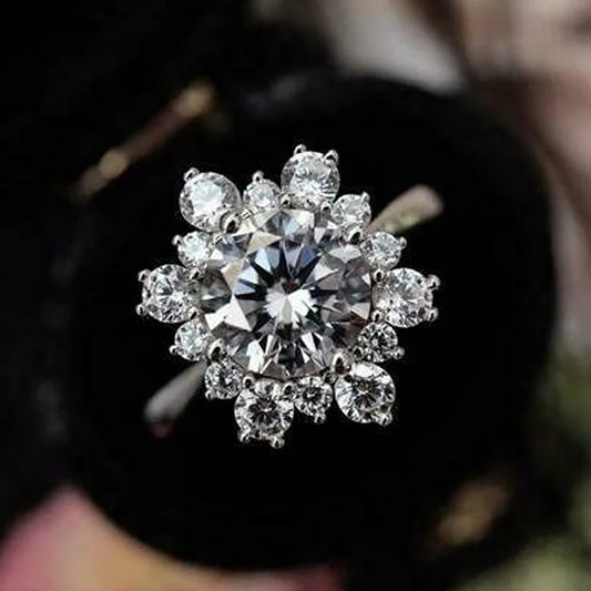 Roux Cubic Zirconia Silver Ring