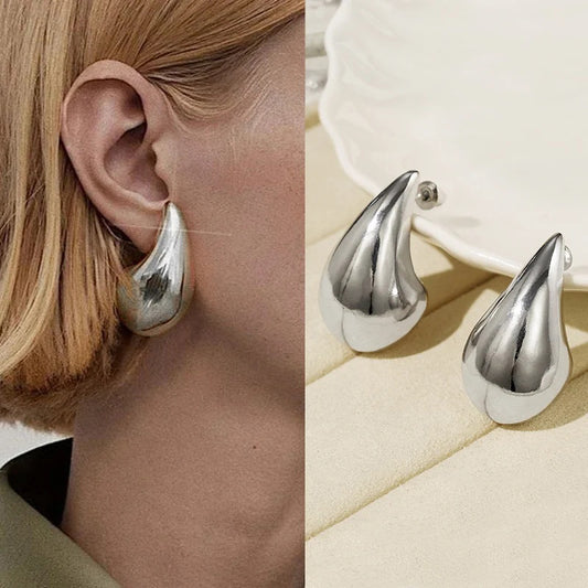 Evora Tear Drop Earrings Hypoallergenic Non Tarnish